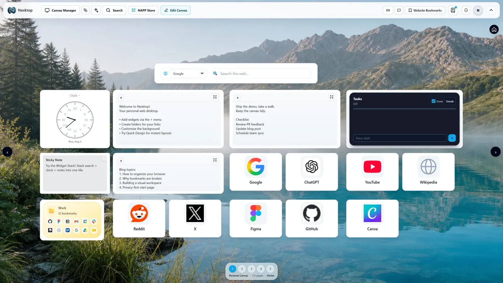 One workspace, shaped for every screen. — largeDisplay